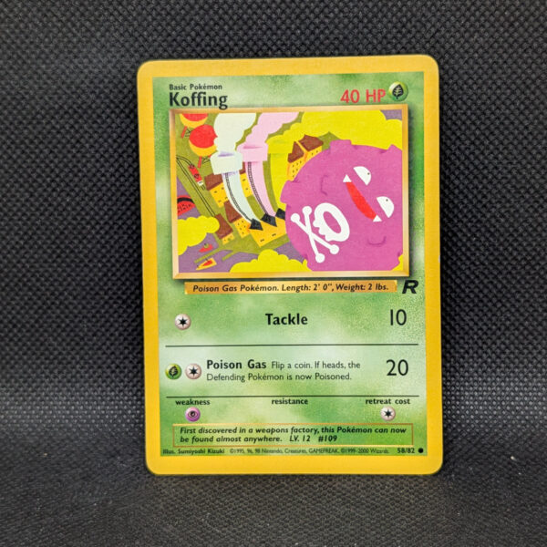 Pokémon Koffing Team Rocket 58/82 Common · Lightly Played