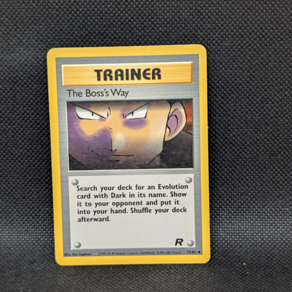 Pokémon The Boss's Way Team Rocket 73/82 Trainer Common · Lightly Played