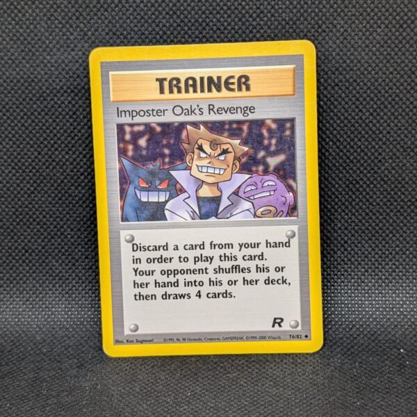 Pokémon Imposter Oak's Revenge Team Rocket 76/82 Trainer · Near Mint