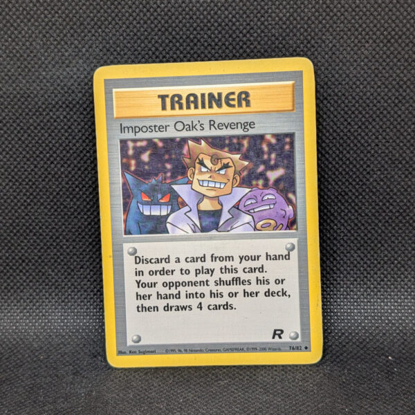Pokémon Imposter Oak's Revenge Team Rocket 76/82 Trainer · Lightly Played