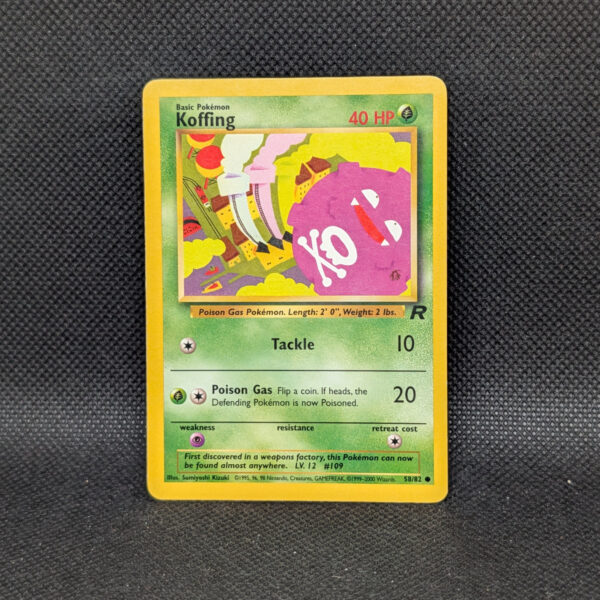 Pokémon Koffing Team Rocket 58/82 Common · Lightly Played