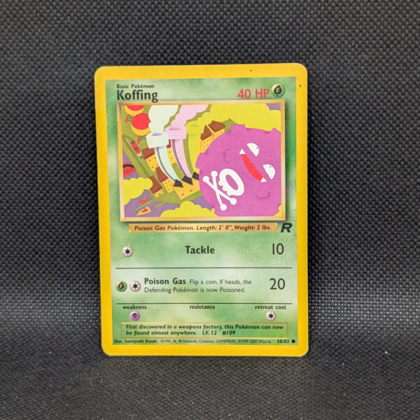 Pokémon Koffing Team Rocket 58/82 Common · Lightly Played