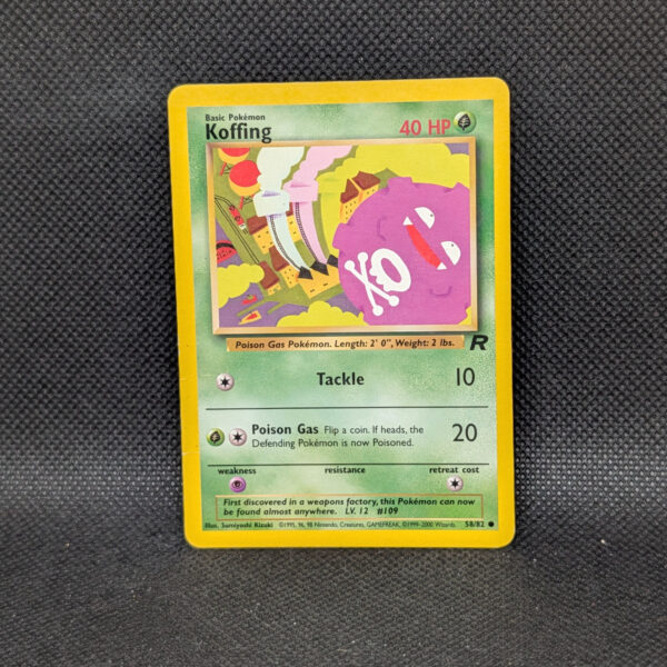 Pokémon Koffing Team Rocket 58/82 Common · Lightly Played