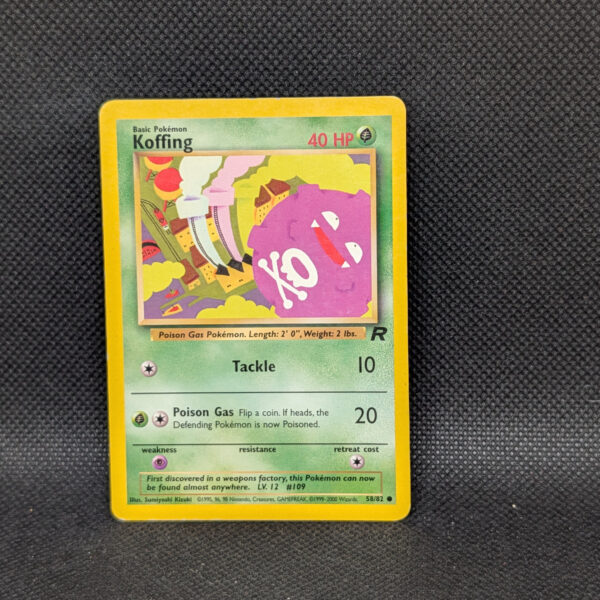 Pokémon Koffing Team Rocket 58/82 Common Unlimited · Lightly Played