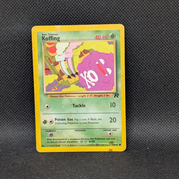 Pokémon Koffing Team Rocket 58/82 Common Unlimited · Heavily Played