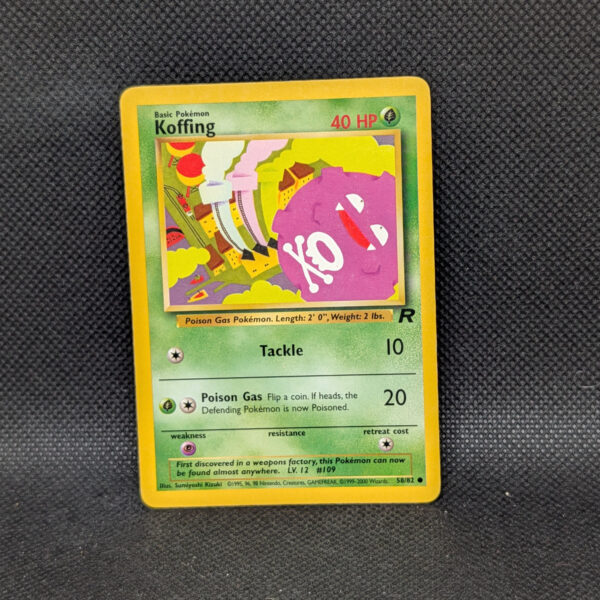 Pokémon Koffing Team Rocket 58/82 Common · Lightly Played