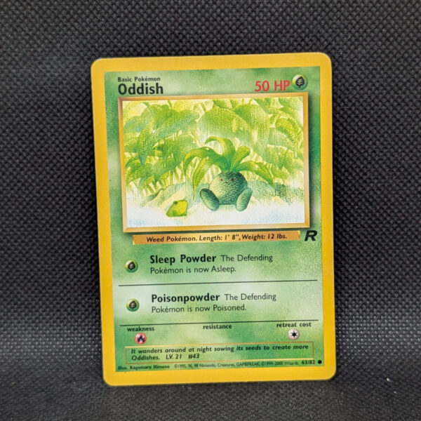 Pokémon Oddish Team Rocket 63/82 Common Unlimited · Lightly Played