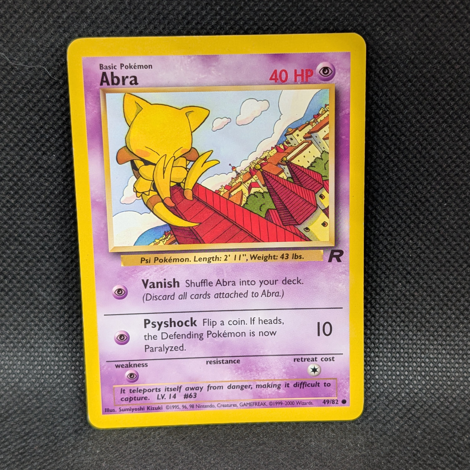 Pokémon Abra Team Rocket 49/82 Common · Near Mint · Unlimited