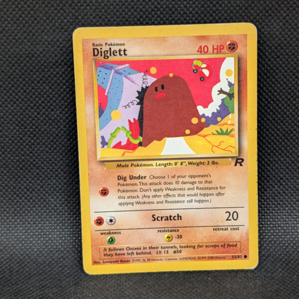 Pokémon Diglett Team Rocket 52/82 Common · Lightly Played