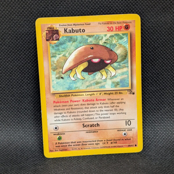 Pokémon Kabuto Fossil Set 50/62 Common Unlimited · Lightly Played