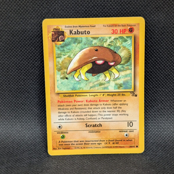 Pokémon Kabuto Fossil Set 50/62 Common · Near Mint Unlimited