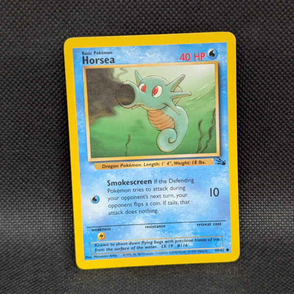 Pokémon Horsea Fossil 49/62 Common Unlimited · Lightly Played