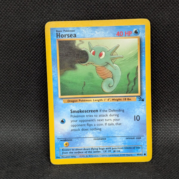 Pokémon Horsea Fossil Set 49/62 Common · Lightly Played Unlimited