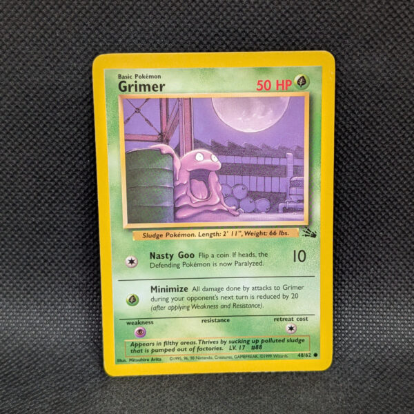 Pokémon Grimer Fossil Set 48/62 Common Unlimited · Lightly Played