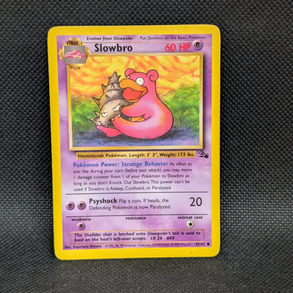 Pokémon Slowbro Fossil Set 43/62 Uncommon · Lightly Played