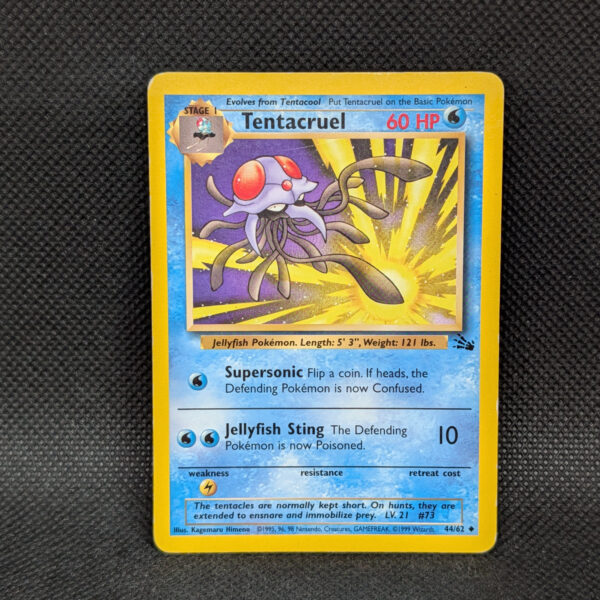 Pokémon Tentacruel Fossil Set 44/62 Uncommon · Lightly Played