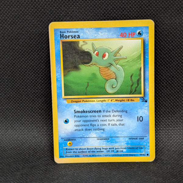 Pokémon Horsea Fossil Set 49/62 Common · Lightly Played Unlimited
