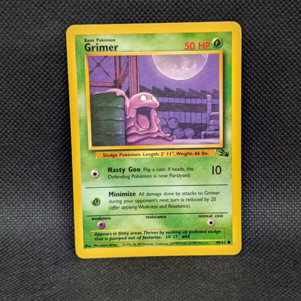 Pokémon Grimer Fossil Set 48/62 Common · Lightly Played Unlimited