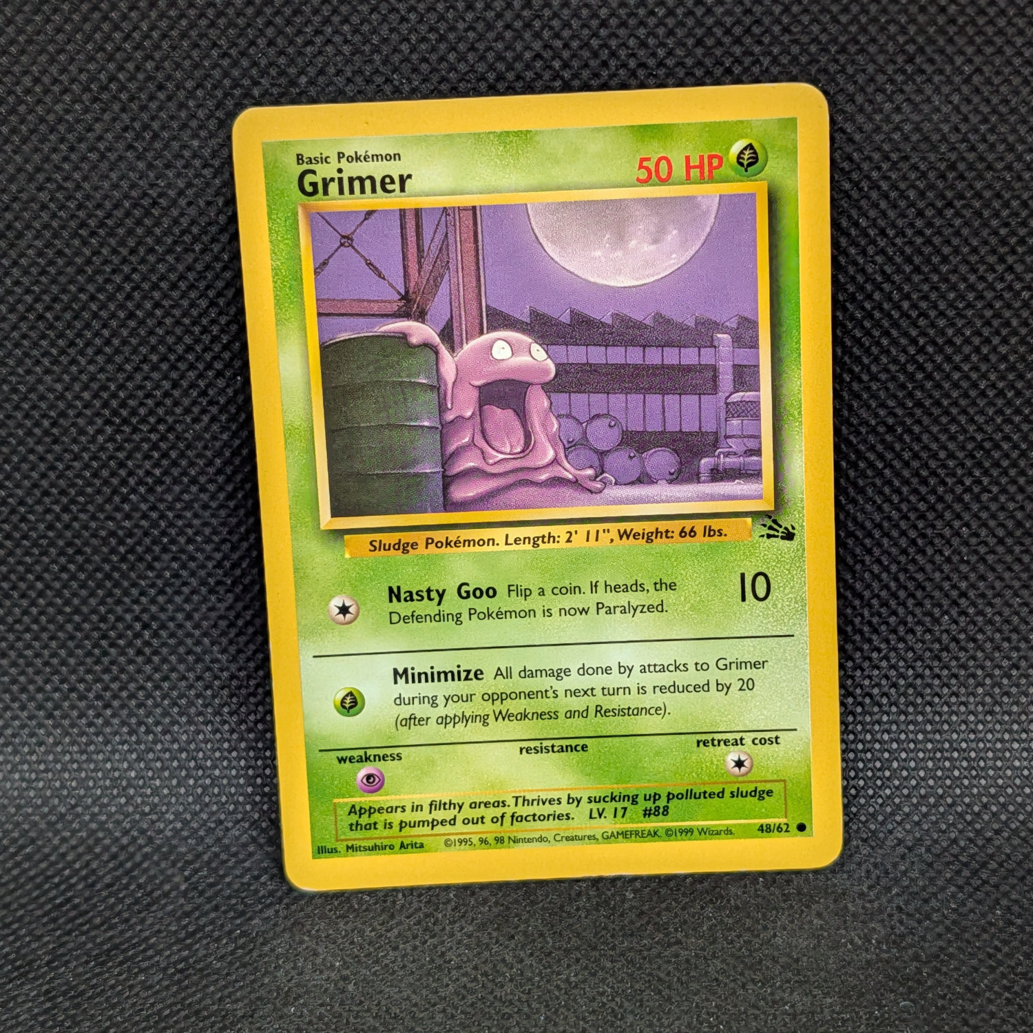 Pokémon Grimer Fossil Set 48/62 Common Unlimited · Lightly Played
