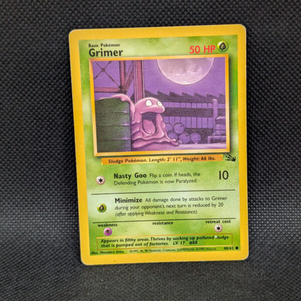 Pokémon Grimer Fossil Set 48/62 Common · Lightly Played · Unlimited