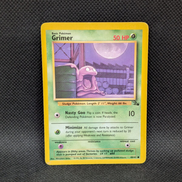 Pokémon Grimer Fossil Set 48/62 Common Unlimited · Lightly Played