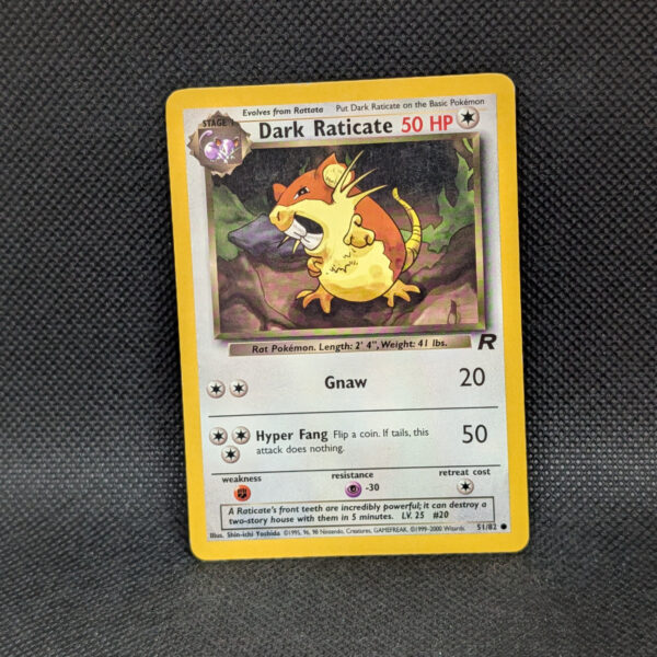 Pokémon Dark Raticate Team Rocket 51/82 Uncommon · Lightly Played