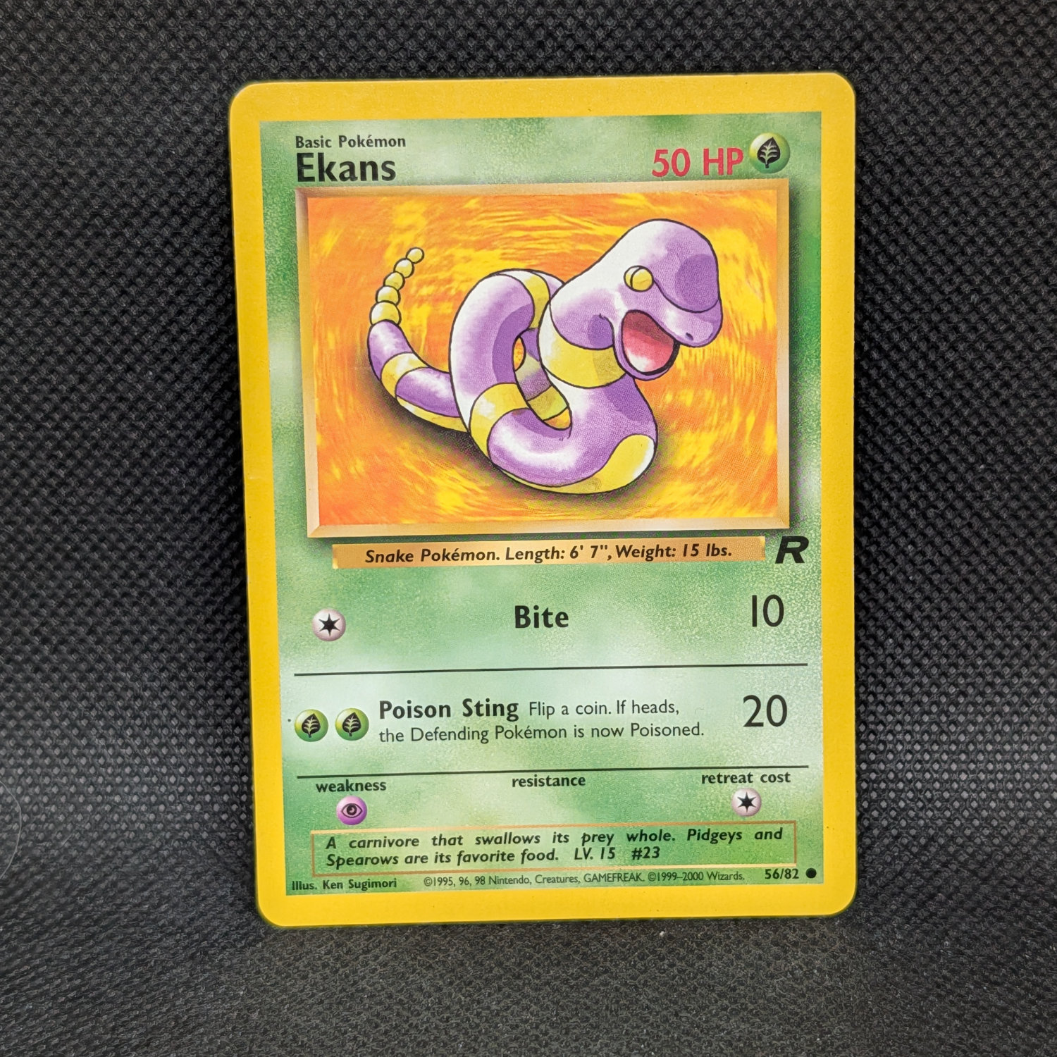 Pokémon Ekans Team Rocket 56/82 Common Unlimited · Lightly Played