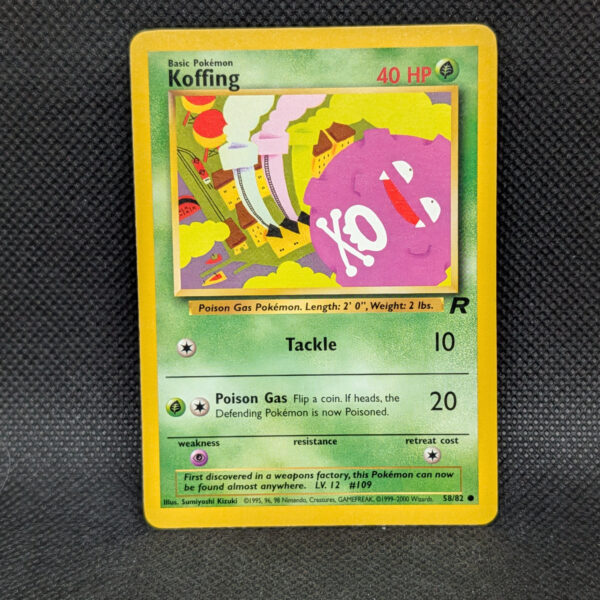 Pokémon Koffing Team Rocket 58/82 Common · Lightly Played