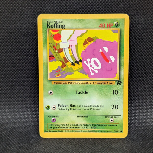 Pokémon Koffing Team Rocket 58/82 Common · Lightly Played