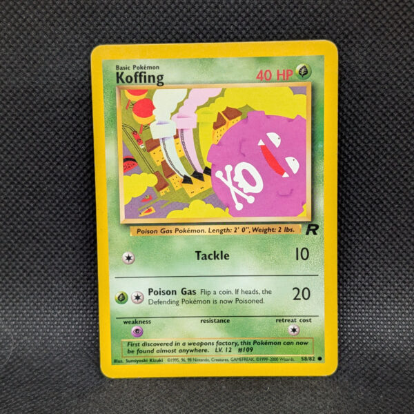 Pokémon Koffing Team Rocket 58/82 Common · Lightly Played