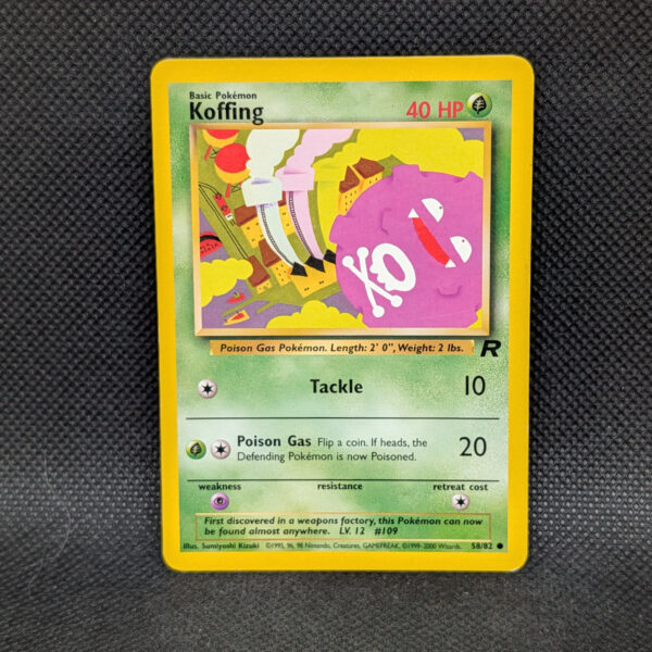 Pokémon Koffing Team Rocket 58/82 Common Unlimited · Lightly Played