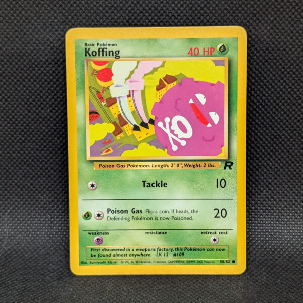 Pokémon Koffing Team Rocket 58/82 Common Unlimited · Lightly Played