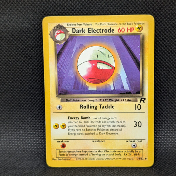 Pokémon Dark Electrode Team Rocket 34/82 Uncommon · Lightly Played