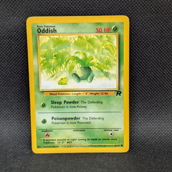Pokémon Oddish Team Rocket 63/82 Common Unlimited · Lightly Played