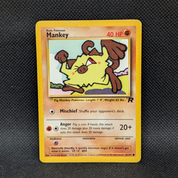Pokémon Mankey Team Rocket 61/82 Common · Lightly Played