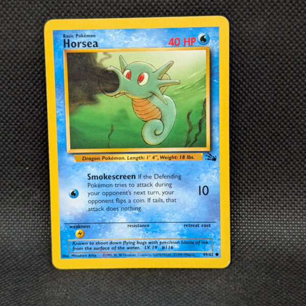Pokémon Horsea Fossil Set 49/62 Common · Lightly Played Unlimited