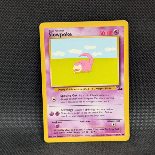 Pokémon Slowpoke Fossil Set 55/62 Common · Lightly Played