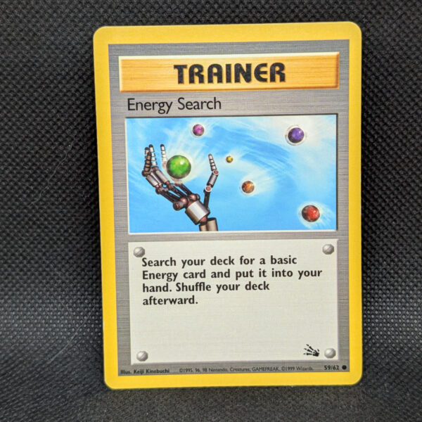 Pokémon Energy Search Fossil 59/62 Common Trainer · Near Mint