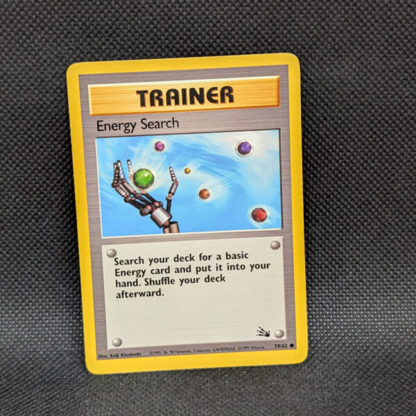 Pokémon Energy Search Base Set 2 59/62 Common Trainer · Near Mint