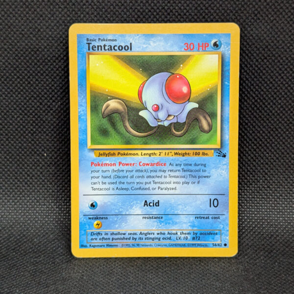 Pokémon Tentacool Fossil 56/62 Common · Near Mint · Unlimited