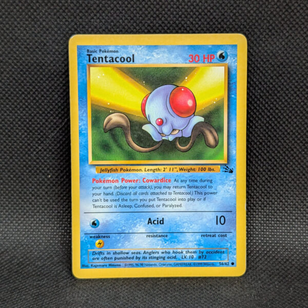 Pokémon Tentacool Fossil Set 56/62 Common · Lightly Played