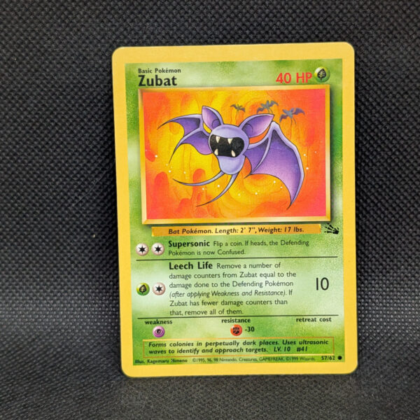 Pokémon Zubat Fossil Set 57/62 Common Unlimited · Lightly Played