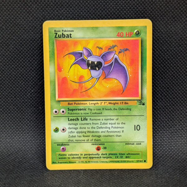 Pokémon Zubat Jungle Set 57/62 Common · Lightly Played · Unlimited