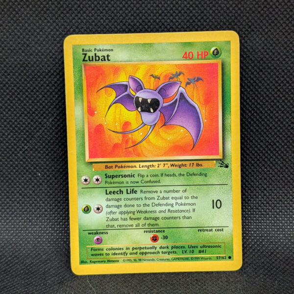 Pokémon Zubat Jungle Set 57/62 Common Unlimited · Lightly Played