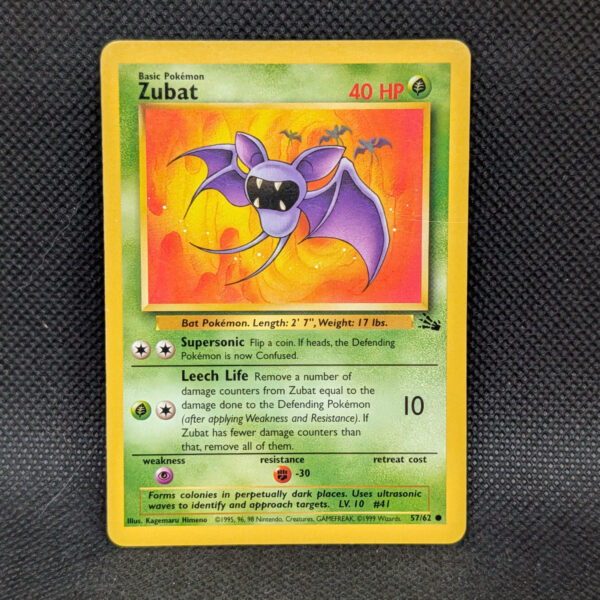Pokémon Zubat Jungle Set 57/62 Common · Lightly Played · Unlimited