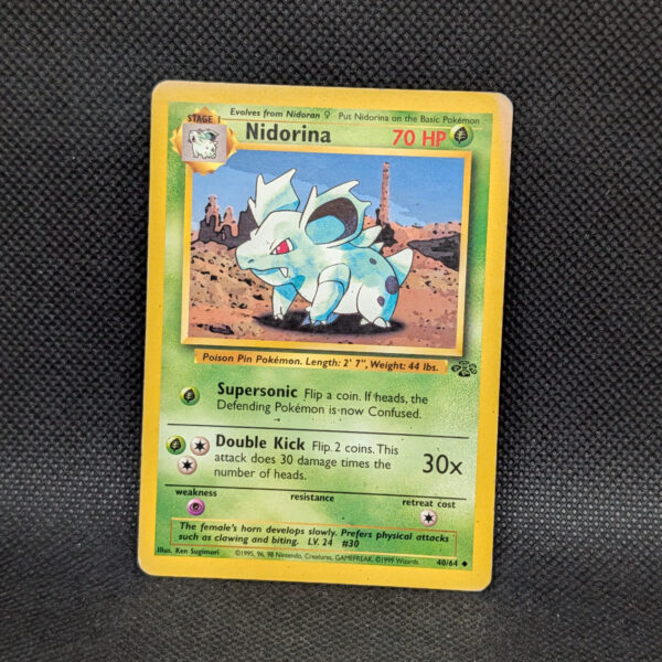 Pokémon Nidorina Jungle Set 40/64 Common · Lightly Played · Unlimited