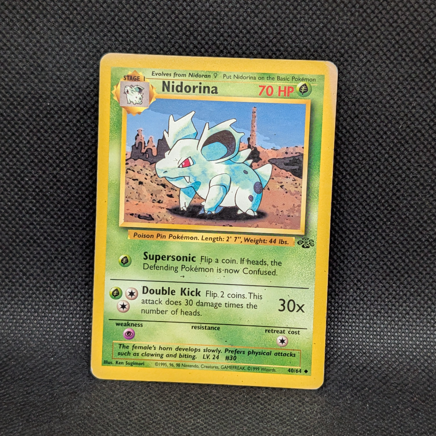 Pokémon Nidorina Jungle Set 40/64 Common · Lightly Played · Unlimited