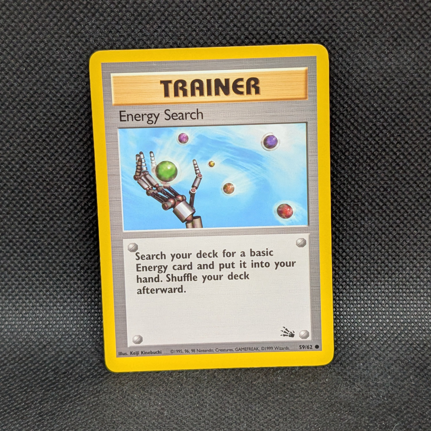 Pokémon Energy Search Fossil 59/62 Common Trainer · Near Mint
