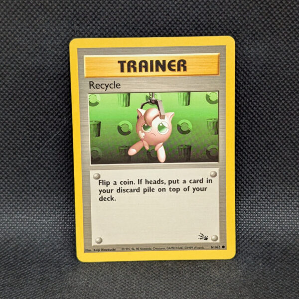 Pokémon Recycle Fossil 61/62 Common Trainer · Near Mint