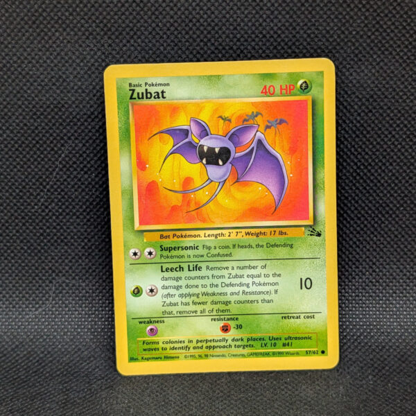 Pokémon Zubat Fossil Set 57/62 Common · Lightly Played Unlimited